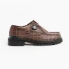 Chaussure de Marche in Alligator Brown