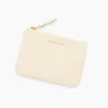 Classic Zip Pouch in Off White