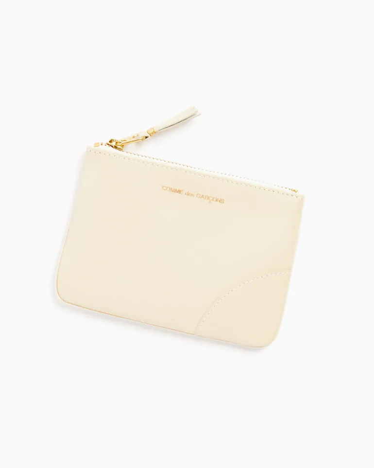 Classic Zip Pouch in Off White