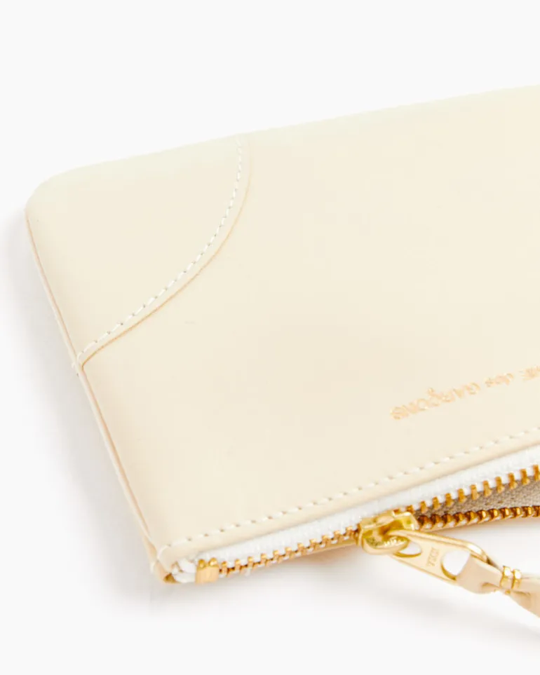 Classic Zip Pouch in Off White