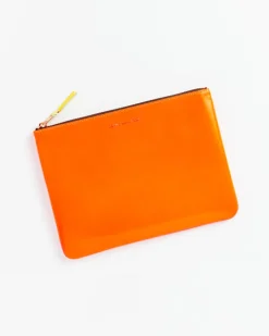 Classic Zip Pouch in Orange/Pink