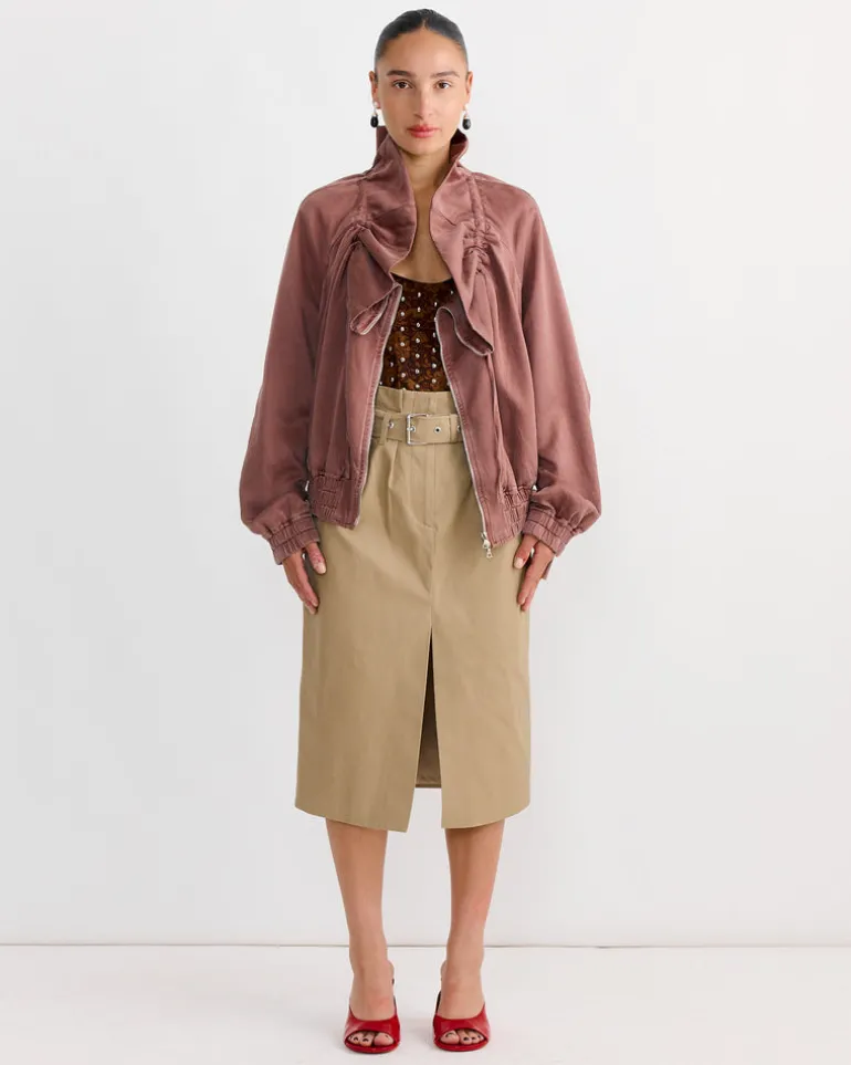 Cocoon Blouson in Taupe