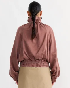 Cocoon Blouson in Taupe