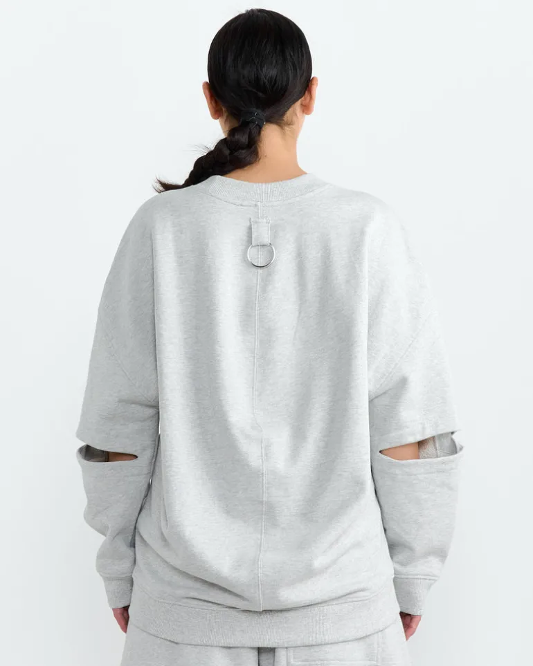 Cocoon Crewneck Sweatshirt in Heather Grey