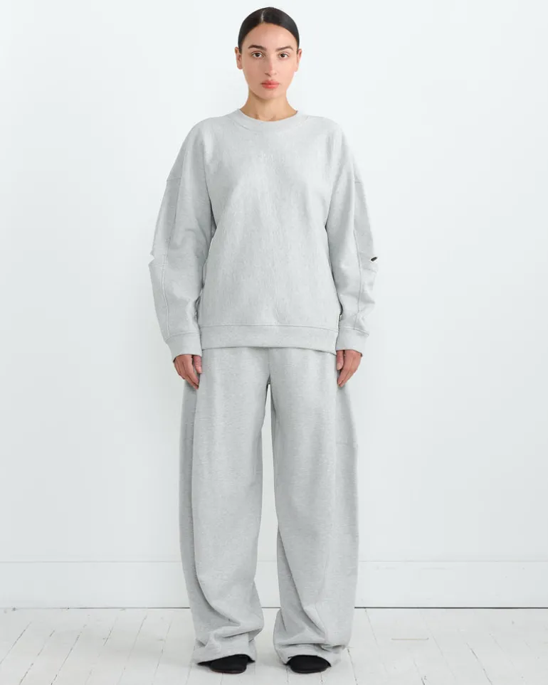 Cocoon Crewneck Sweatshirt in Heather Grey