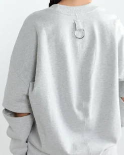 Cocoon Crewneck Sweatshirt in Heather Grey