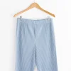 Color Pleats Short in Grey Blue