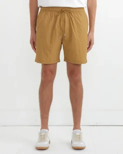 Contrast Stitch SM Short Taslan Nylon in Sand