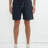 Contrast Stitch SM Short Taslan Nylon in Midnight