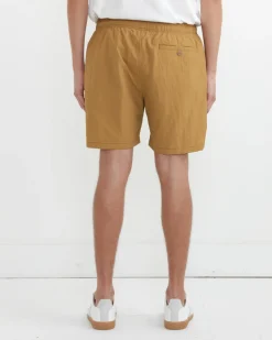 Contrast Stitch SM Short Taslan Nylon in Sand