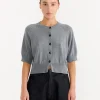Cotton & Cashmere Top in Grey
