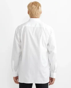 Cotton Button-Down Shirt in White