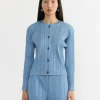 Cotton Denim Top in Light Blue