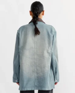 Cotton Duck Blouson in Ash Green