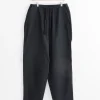 Cotton Duck Tapered Pant in Black