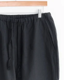 Cotton Duck Tapered Pant in Black