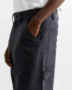Cotton Silk Moleskin Pant in Navy