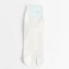 Cotton Tabi Short Crew Socks in Optic