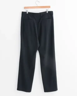 Cotton Wool Viyella Slack in Black