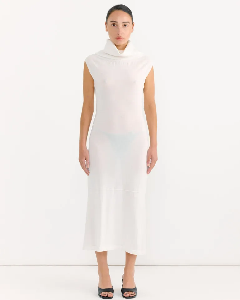 Cover Dress in Bone