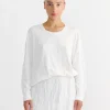 Crinkled Summer Knit in White