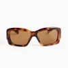Croisiere Sunglasses in T-Shell/Silver/Brown