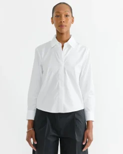Cropped Classic Shirt in White
