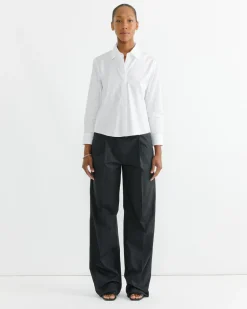 Cropped Classic Shirt in White