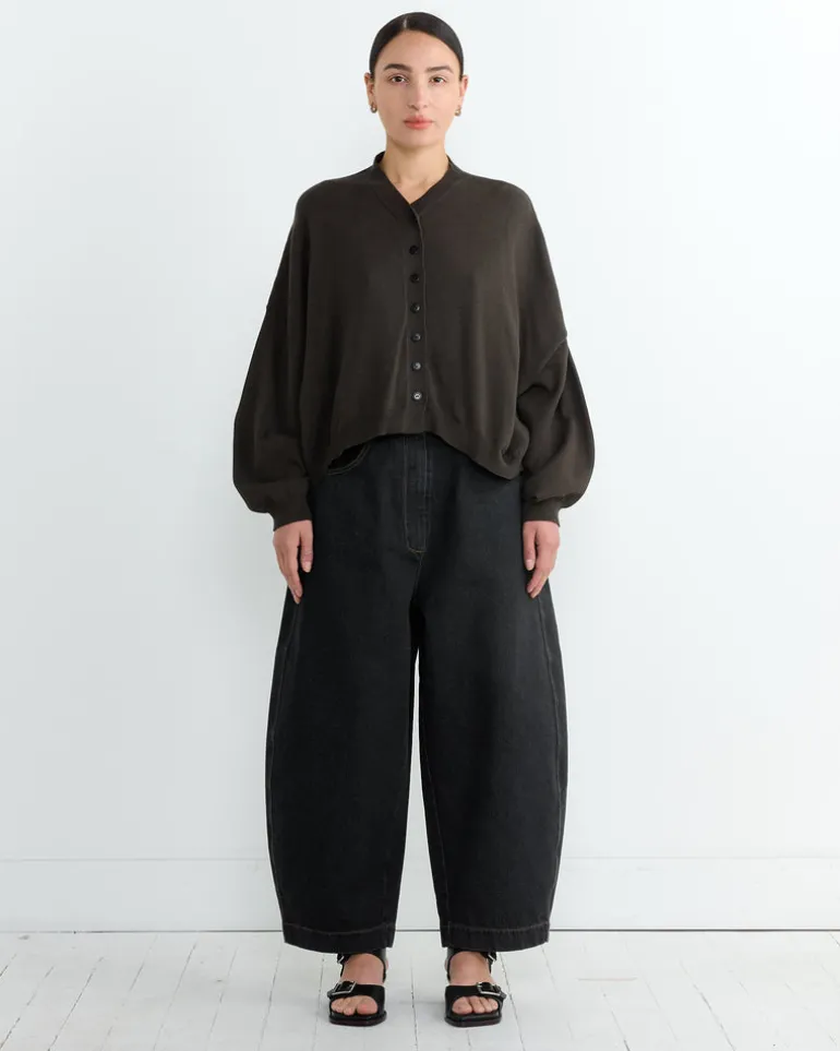 Curved Denim in Black
