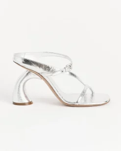 Curved Heel in Silver
