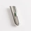 Cyclops Lighter Case in Sterling Silver/Jade