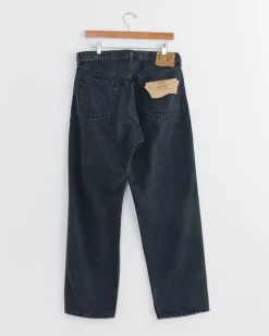 101 Dad's Fit Denim Pant in Black Stone