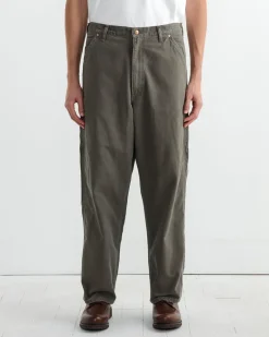 Dad's Fit Painter Pant in Army Green