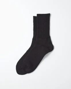 1427 Daily 3 Pack Ribbed Crew Socks in Black