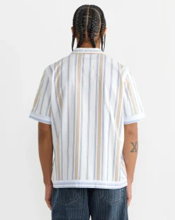 Dean Road Shirt in Blue/Sand