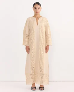 Delane Dress in Soft White