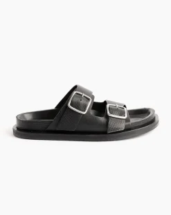 Denver 2-Strap Sandal in Black