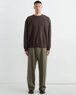 Dolphy Crew in 22oz French Terry Brown