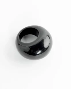 Donut Ring in Onyx
