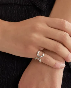Double Beam Ring in Sterling Silver