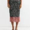Double Layered Skirt in Malachite