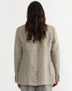 Double-breasted Blazer in Mustard