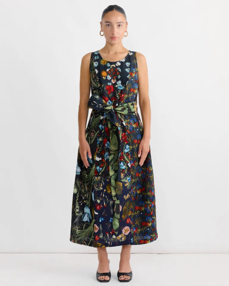 Dress in Print Z/Flower Mix Dark