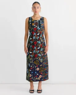 Dress in Print Z/Flower Mix Dark