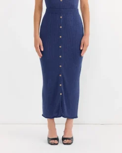 Drip Skirt in Mez Blue