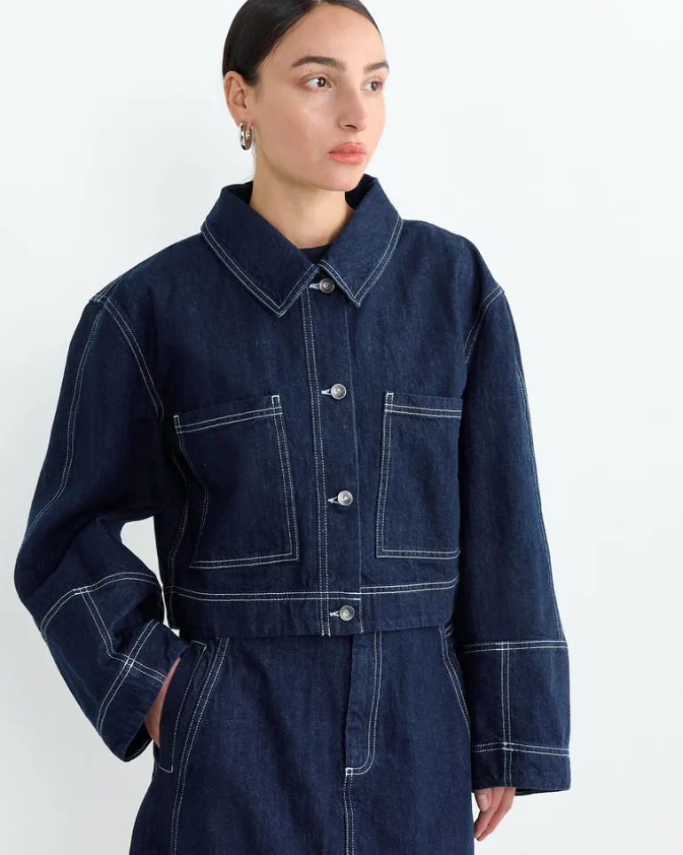 Dusk Denim Jacket in Navy