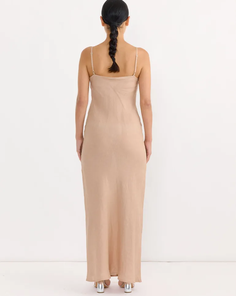 Dydine Dress in Still Brown