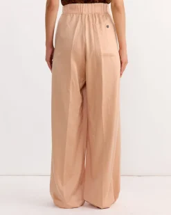Elasticated Pants in Peach