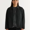 Enzo Shirt in Tropical Wool Black