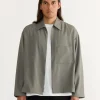 Enzo Shirt in Tropical Wool Olive